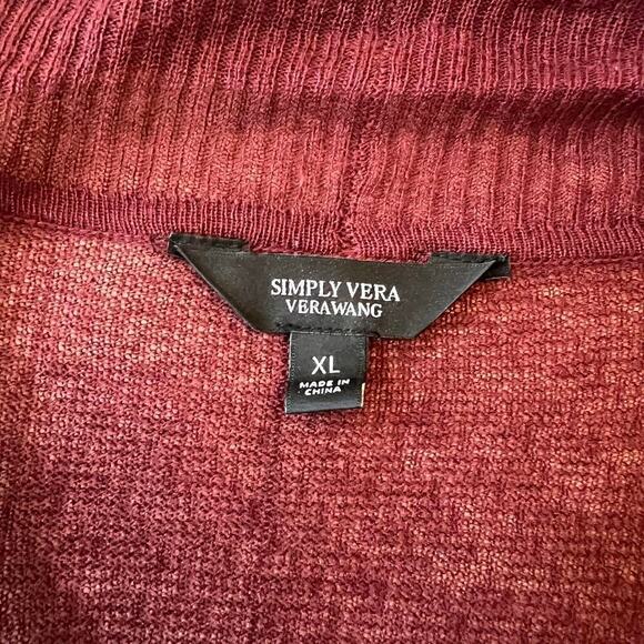 Simply vera lightweight cotton‎ blend  long open cardigan. Sz XL - Picture 5 of 8